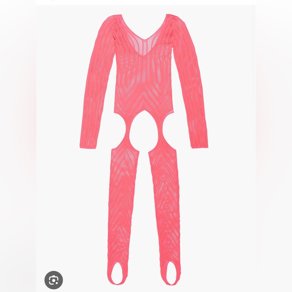 Brand New Savage X Fenty Commitment Issues Catsuit NWT Hot Pink